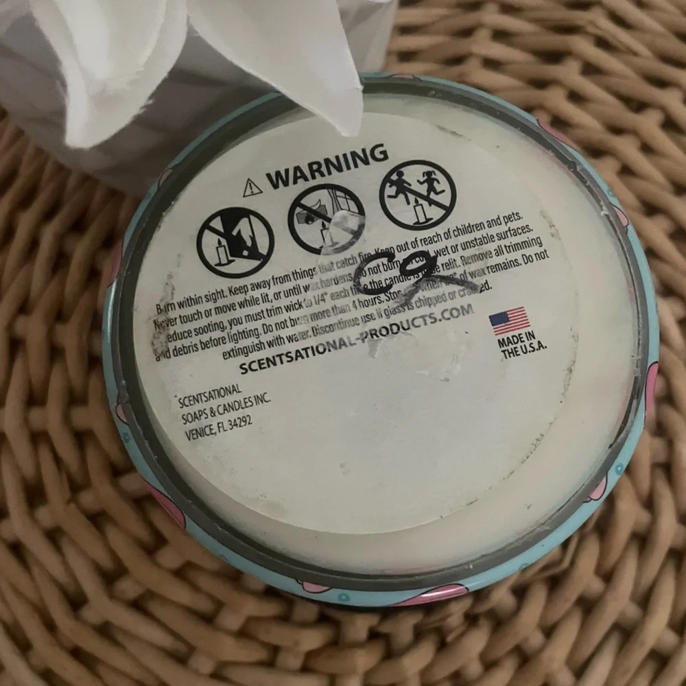Scentsational Summer Vibes 2 wick Pink Flamingo soy candle Made in USA NWT